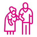 Interactive engagement between participants and care givers